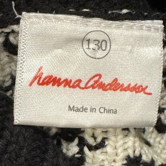 Hanna Andersson Fair Isle turtleneck sweater kids size 130 - Picture 2 of 7